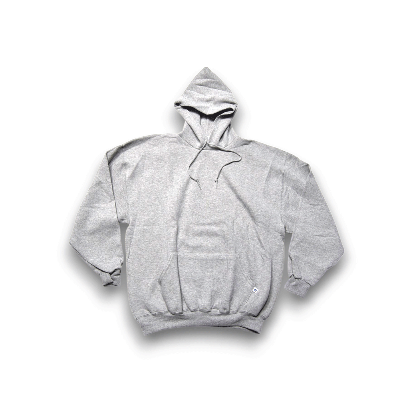 Vintage Russell Athletic Blank Hoodie - Heather Gray - XL, front