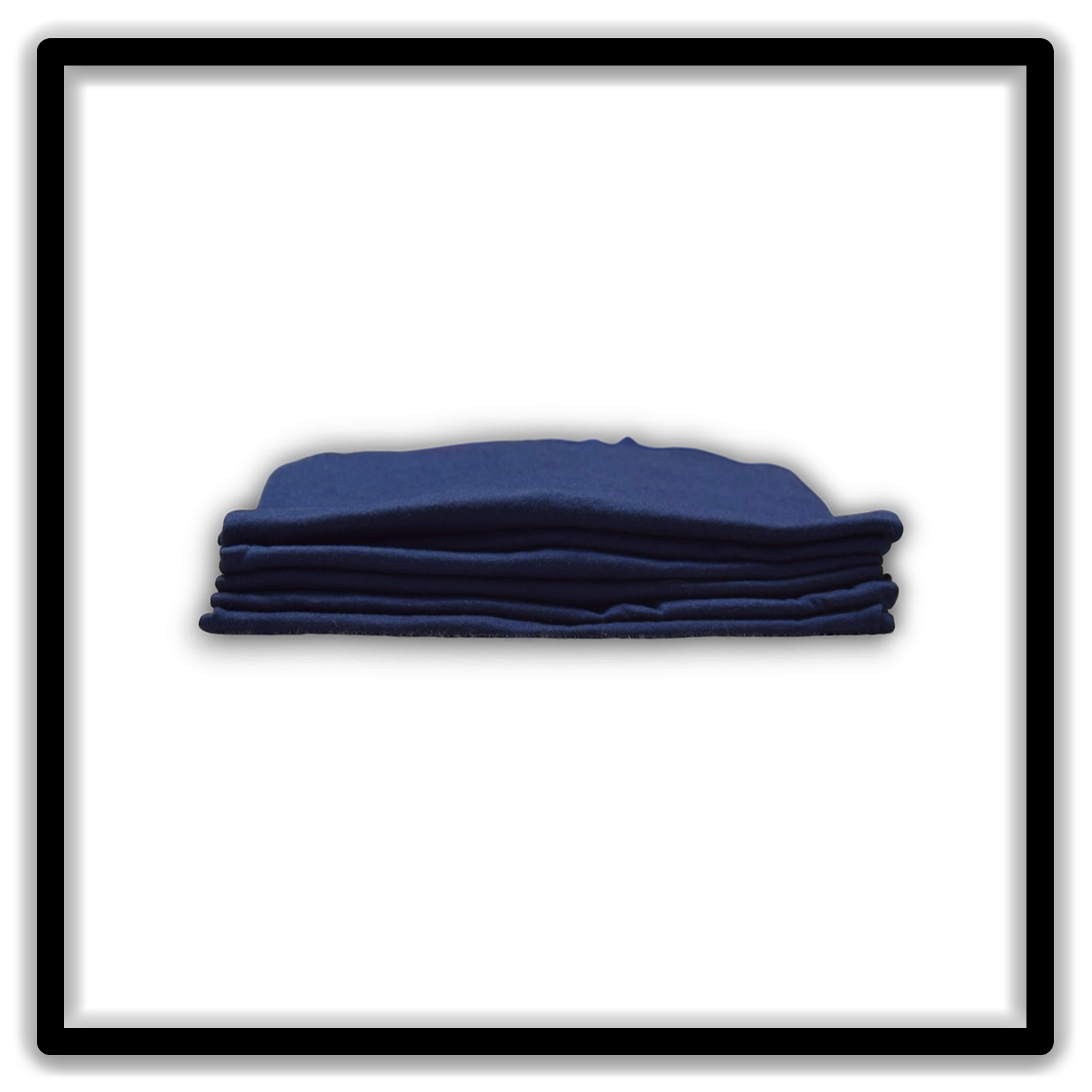 Printer's Half Dozen Blue Large vintage single-stitch blank T-shirts, stack side alternate