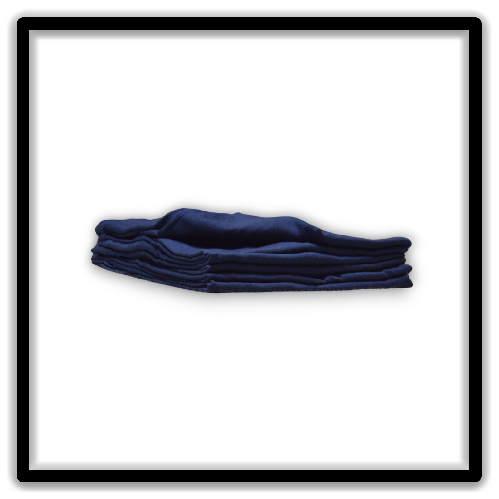 Printer's Half Dozen Blue Large vintage single-stitch blank T-shirts, stack side low