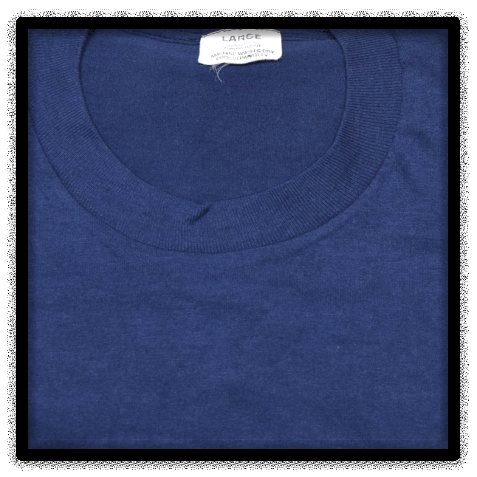 Printer's Half Dozen Blue Large vintage single-stitch blank T-shirts, tag detail