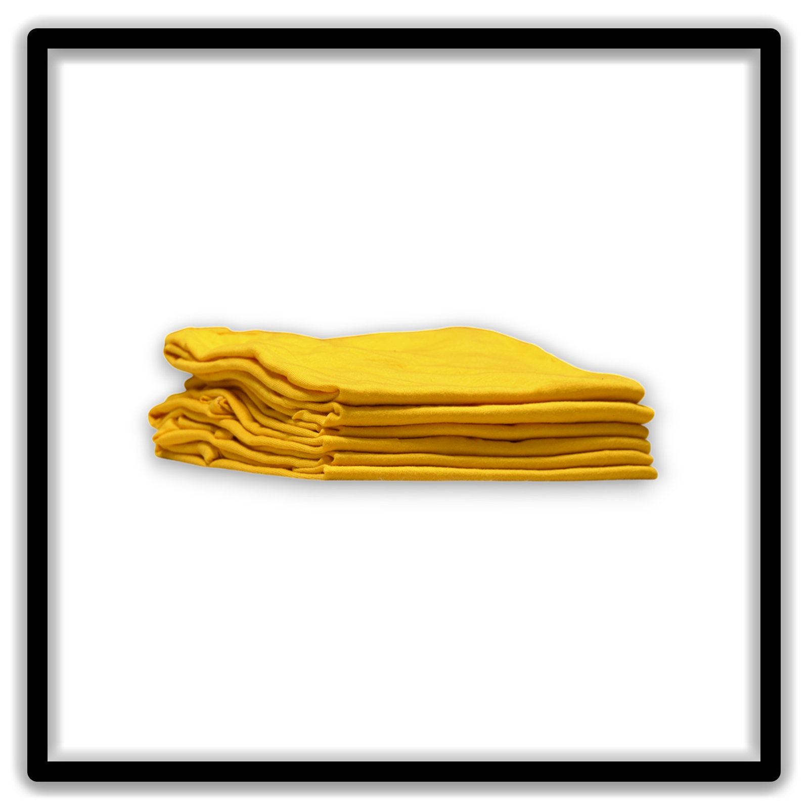 Real Vintage Blanks gold small single-stitch T-shirts Printer's Half-Dozen stack side