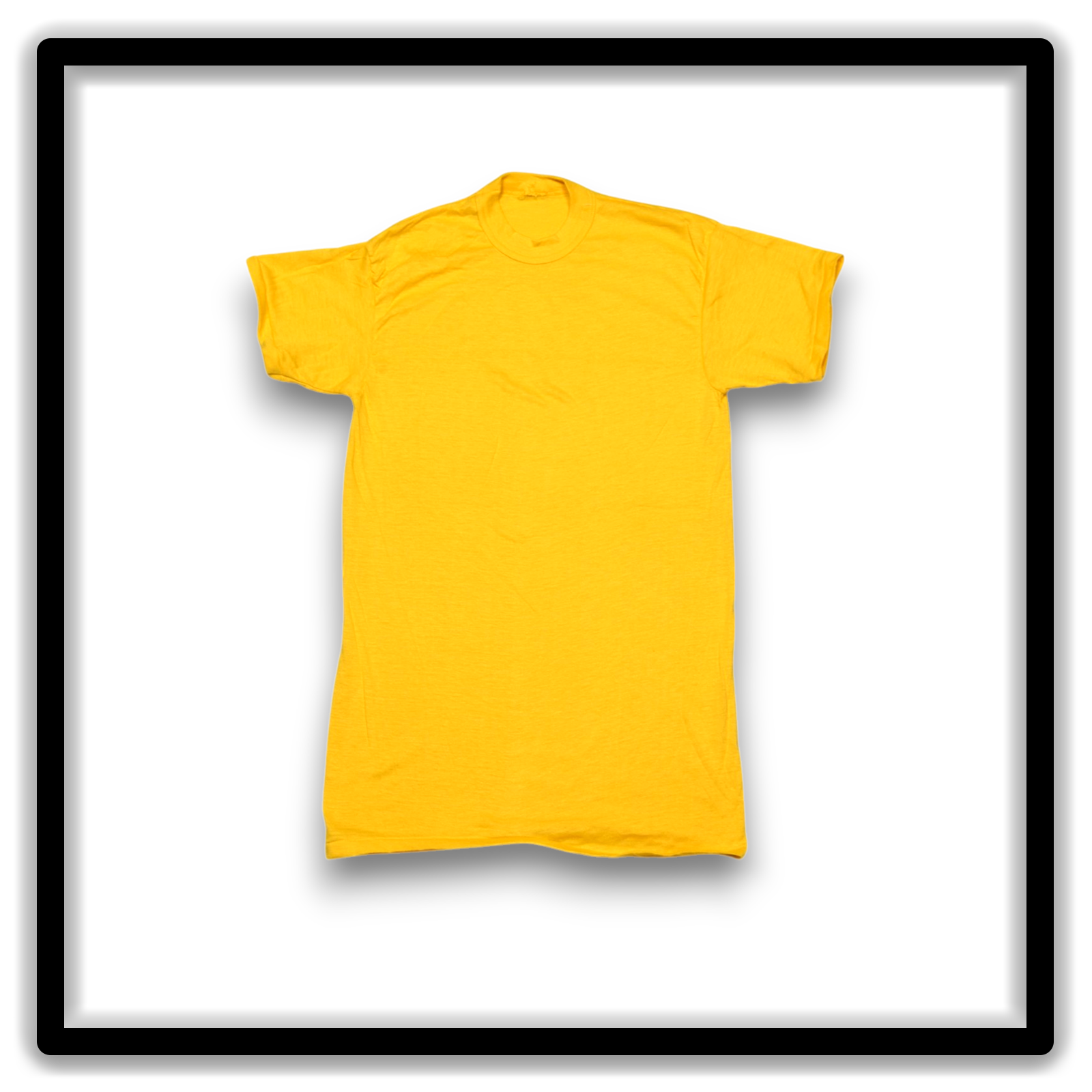 Real Vintage Blanks gold small single-stitch T-shirts Printer's Half-Dozen full shirt front