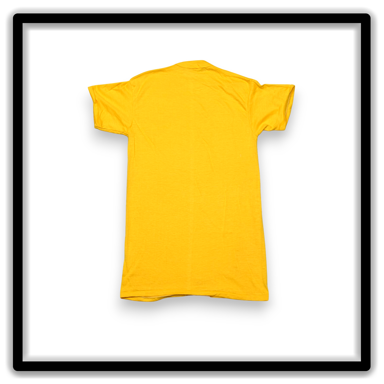 Real Vintage Blanks gold small single-stitch T-shirts Printer's Half-Dozen full shirt back