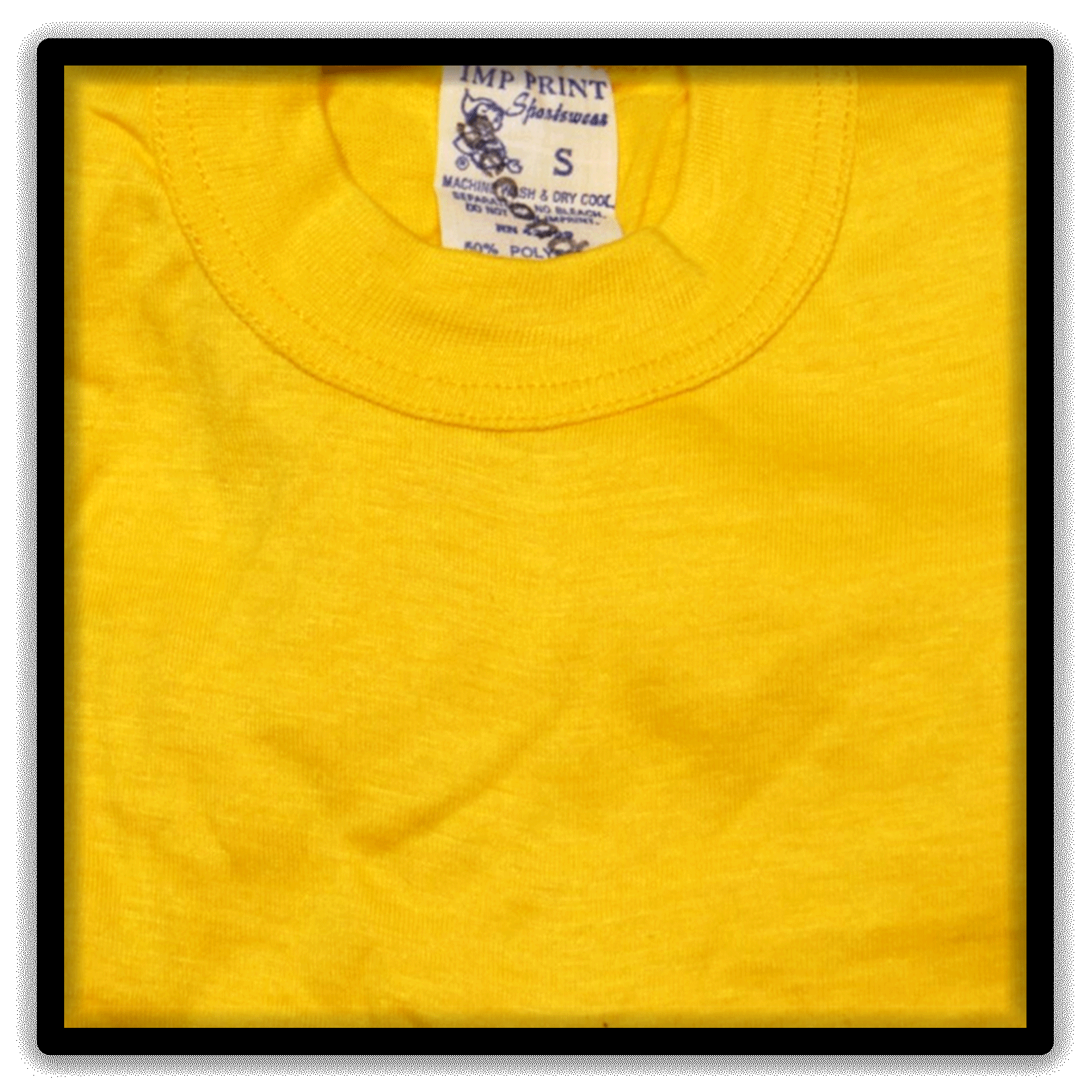 Real Vintage Blanks gold small single-stitch T-shirts Printer's Half-Dozen small tag detail