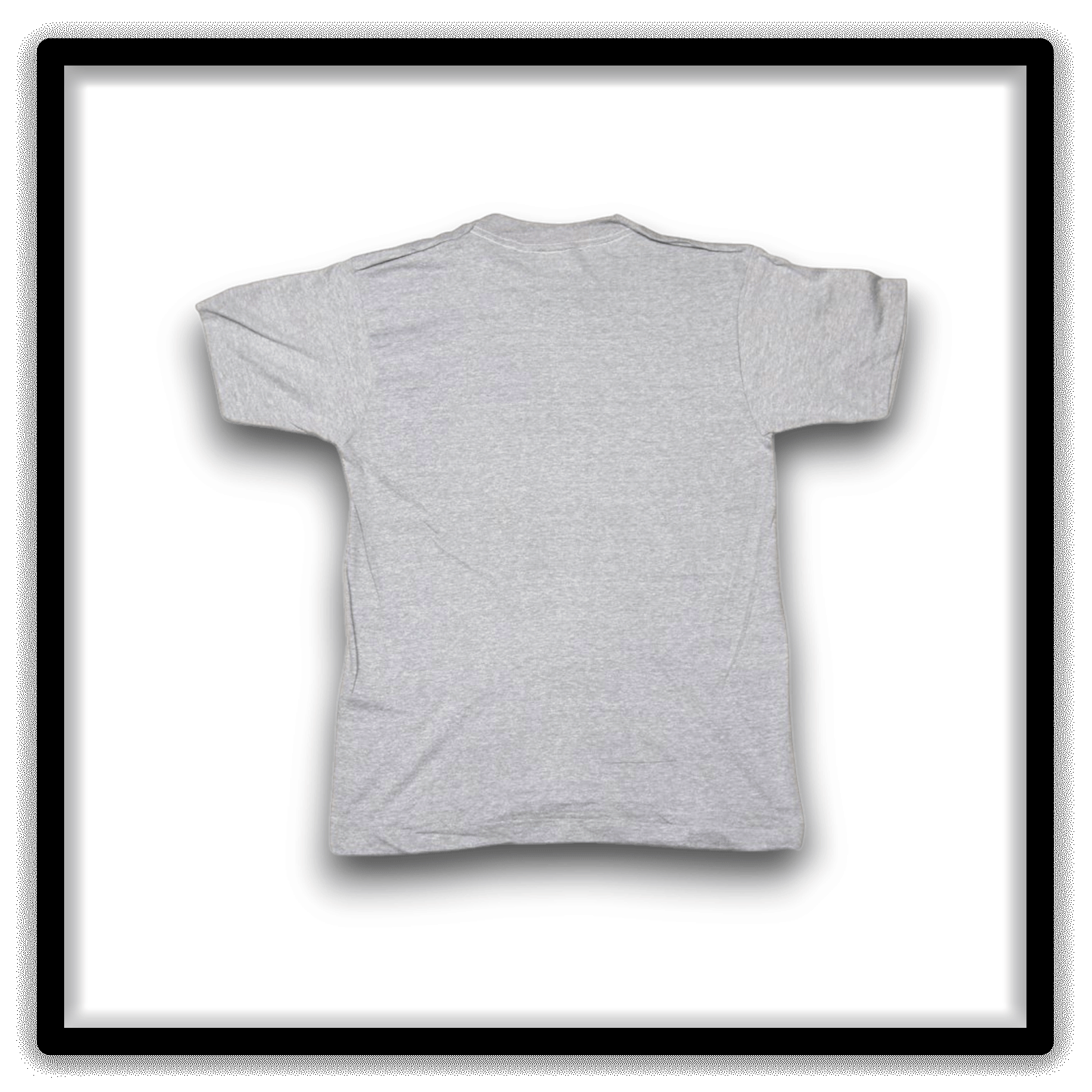 Printer's Half Dozen Heather Gray Medium vintage single-stitch blank T-shirts, full shirt back