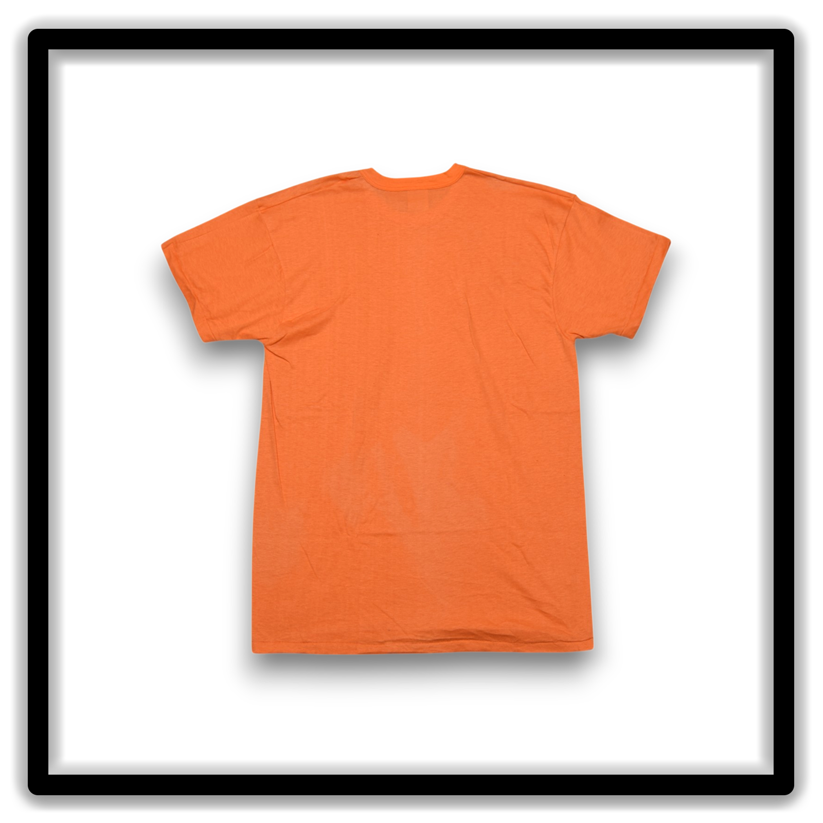 Printer's Dozen Orange XL vintage single-stitch blank T-shirts, full shirt back