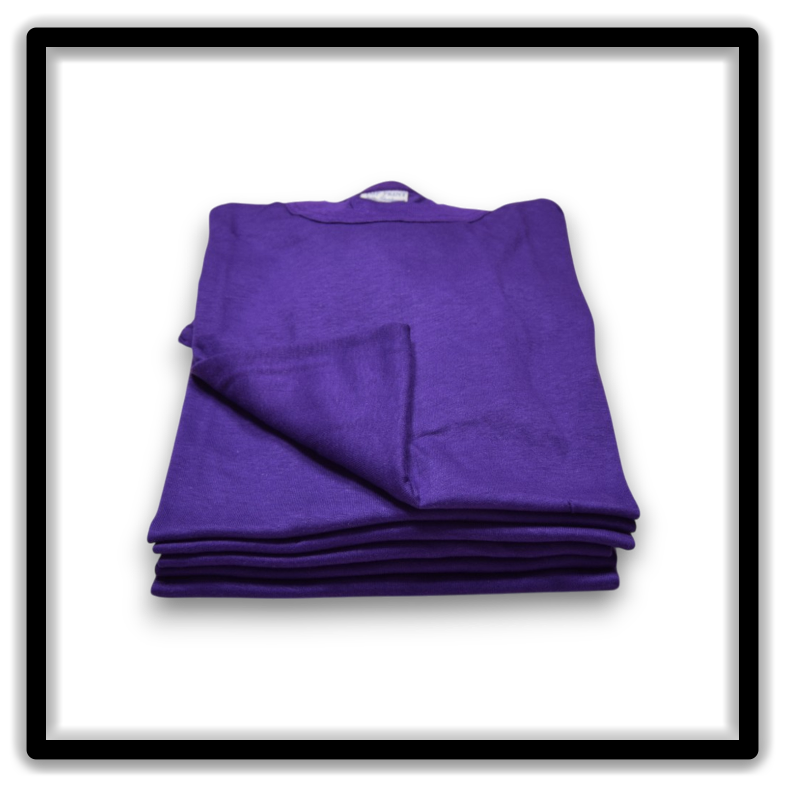 Printer's Half Dozen Purple Large vintage single-stitch blank T-shirts, lifted top front
