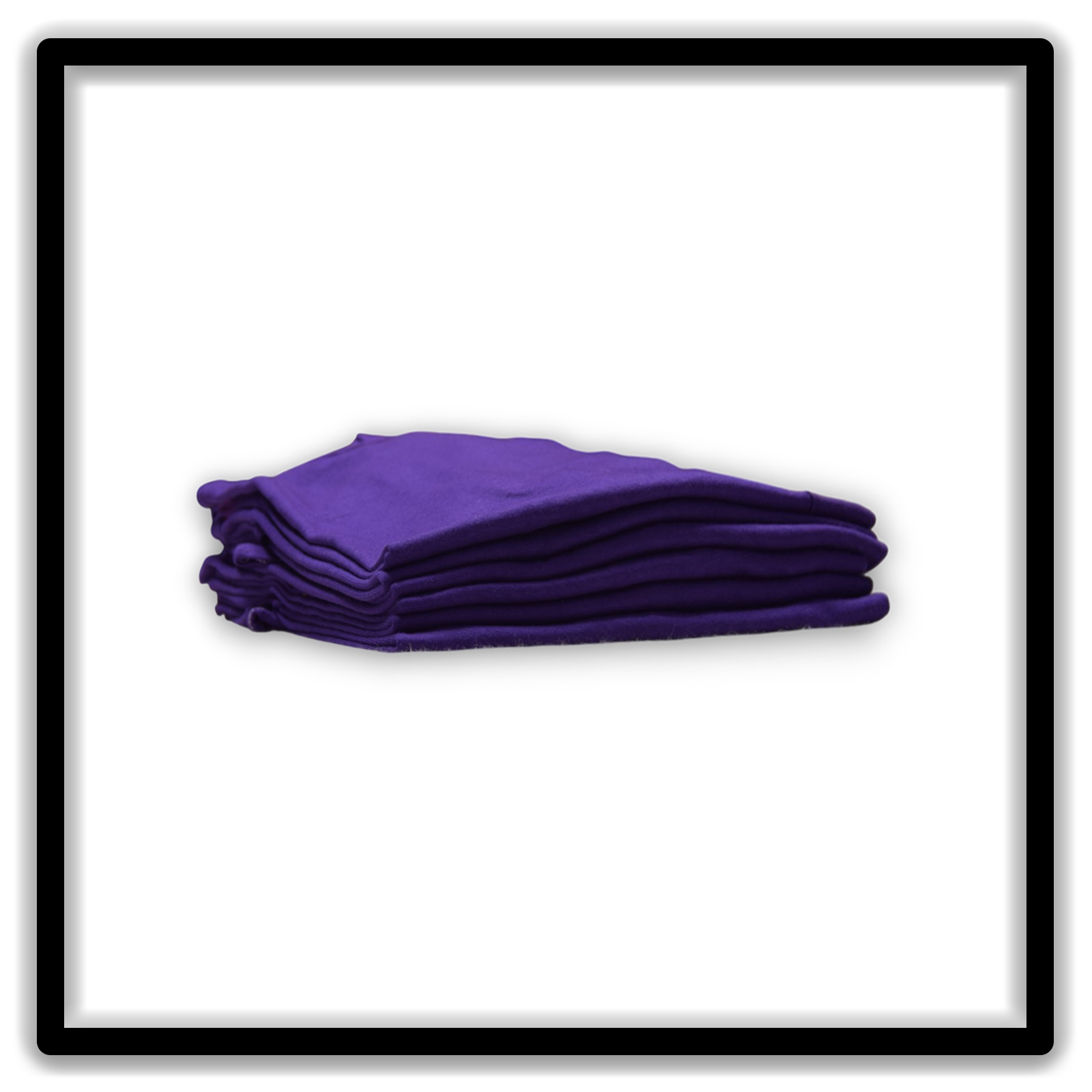 Printer's Half Dozen Purple Large vintage single-stitch blank T-shirts, stack side alternate