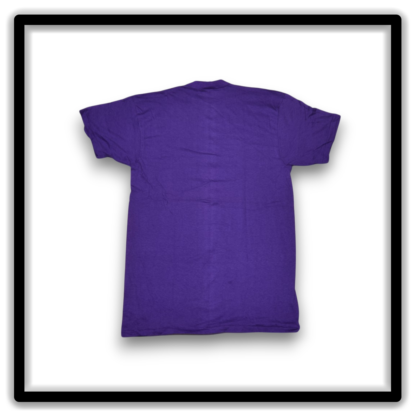 Printer's Half Dozen Purple Large vintage single-stitch blank T-shirts, full shirt back