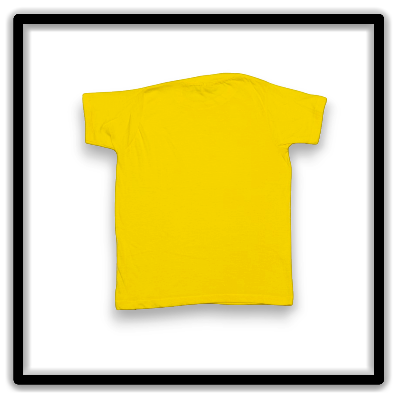 Printer's Half Dozen Yellow Medium vintage single-stitch blank T-shirts, full shirt back