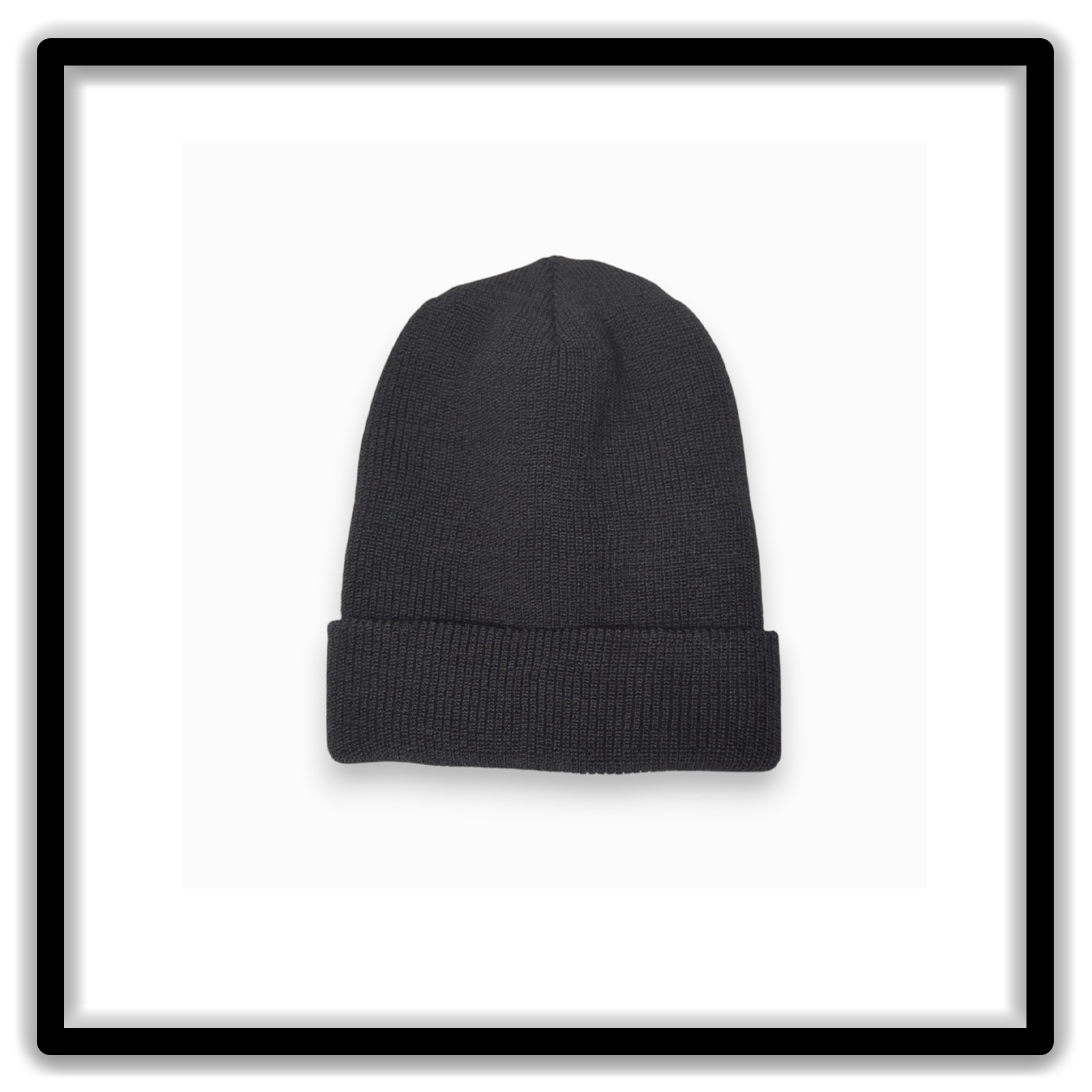 Vintage Style Blanks wool watch cap shown in front view