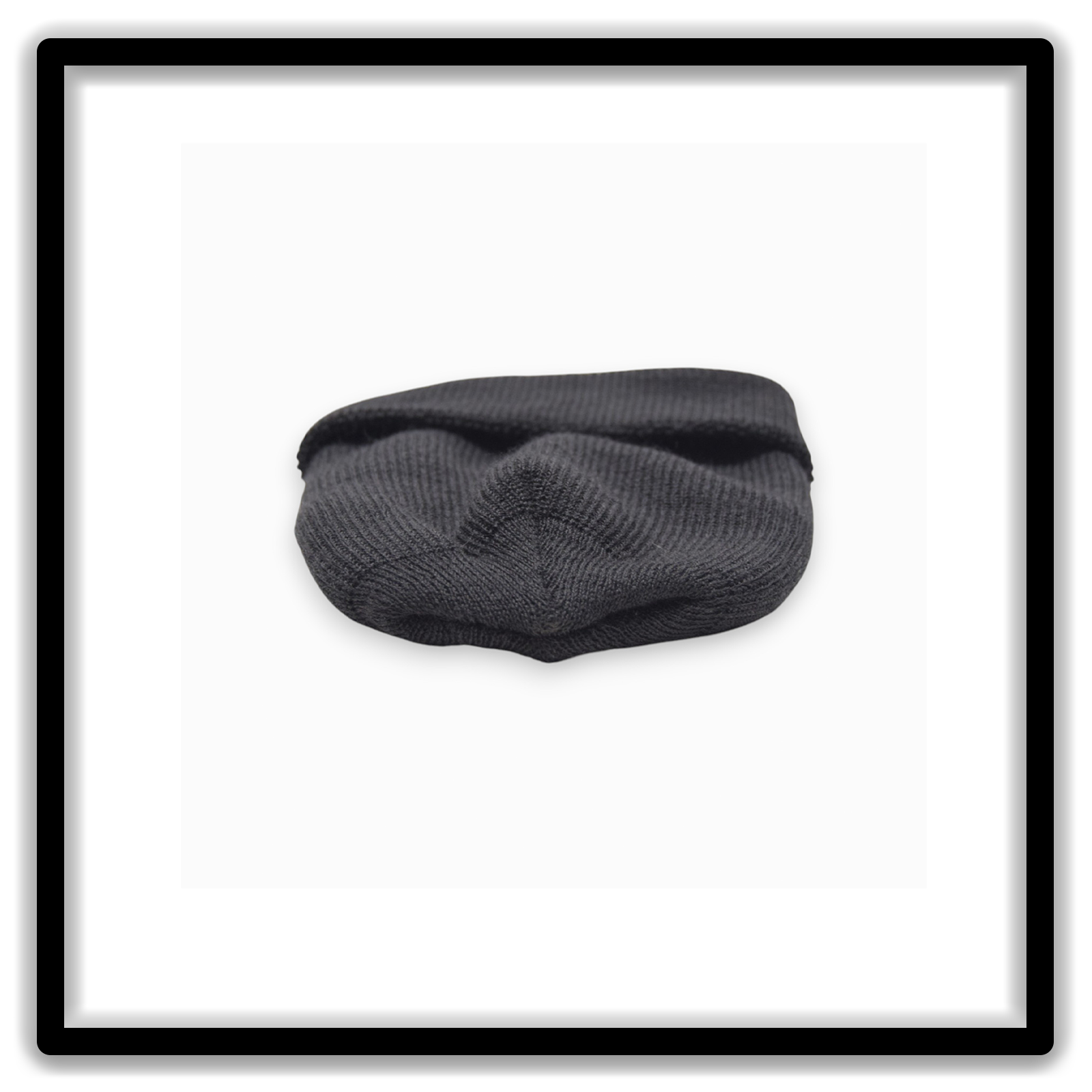 Vintage Style Blanks wool watch cap shown in interior view