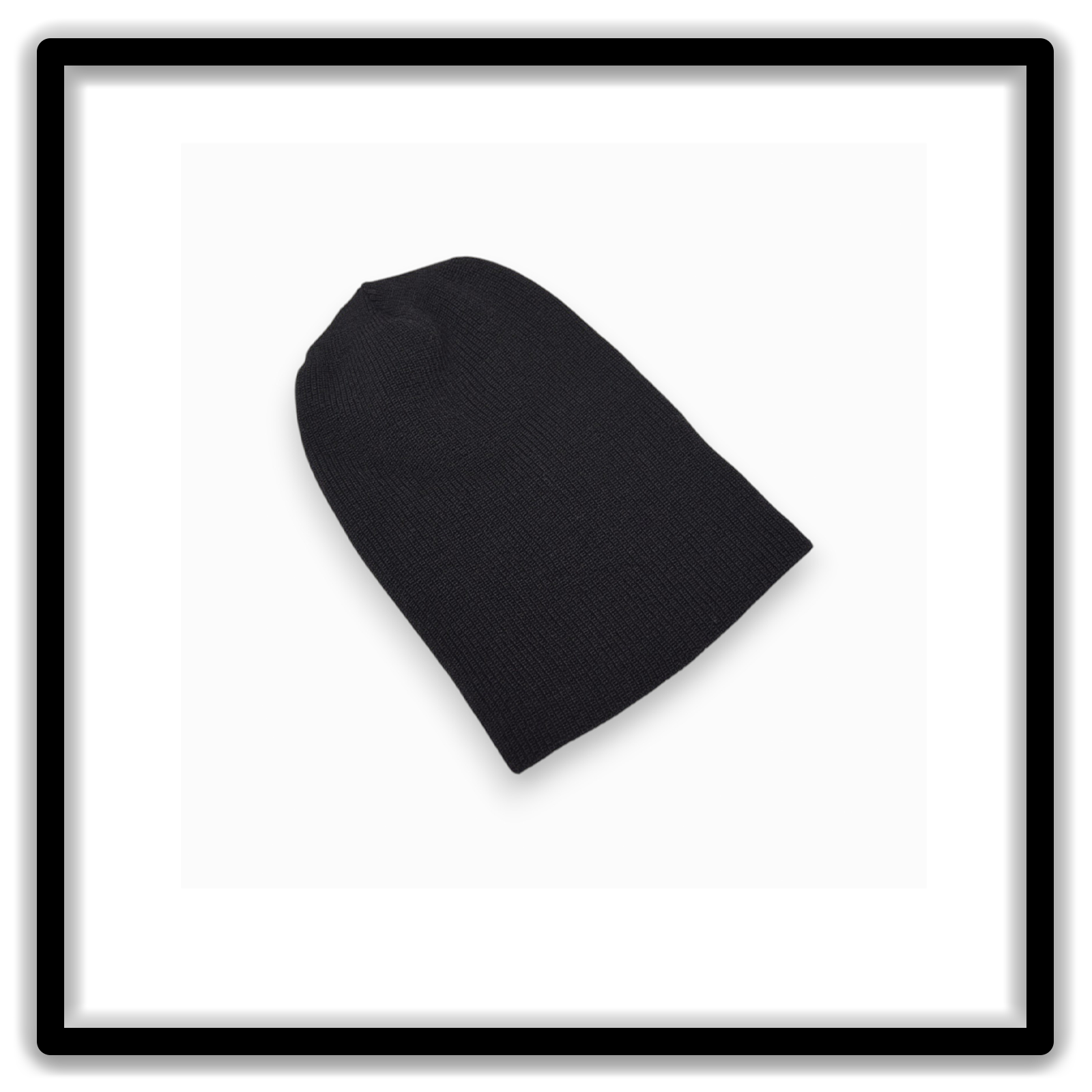 Vintage Style Blanks wool watch cap shown in angled view
